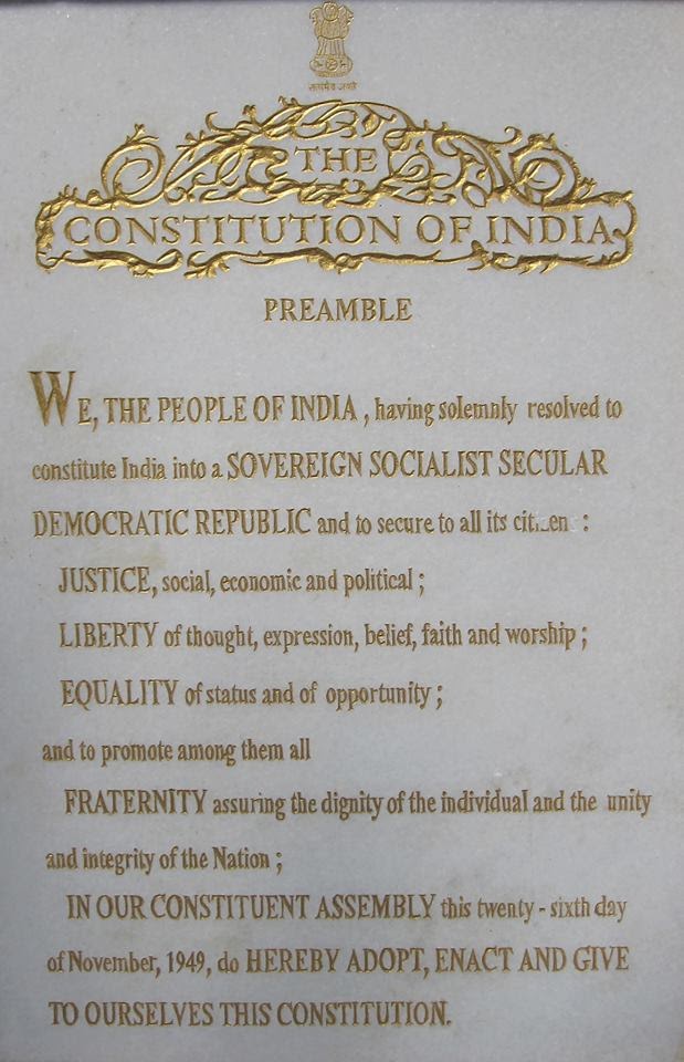 Preamble of Constitution of India